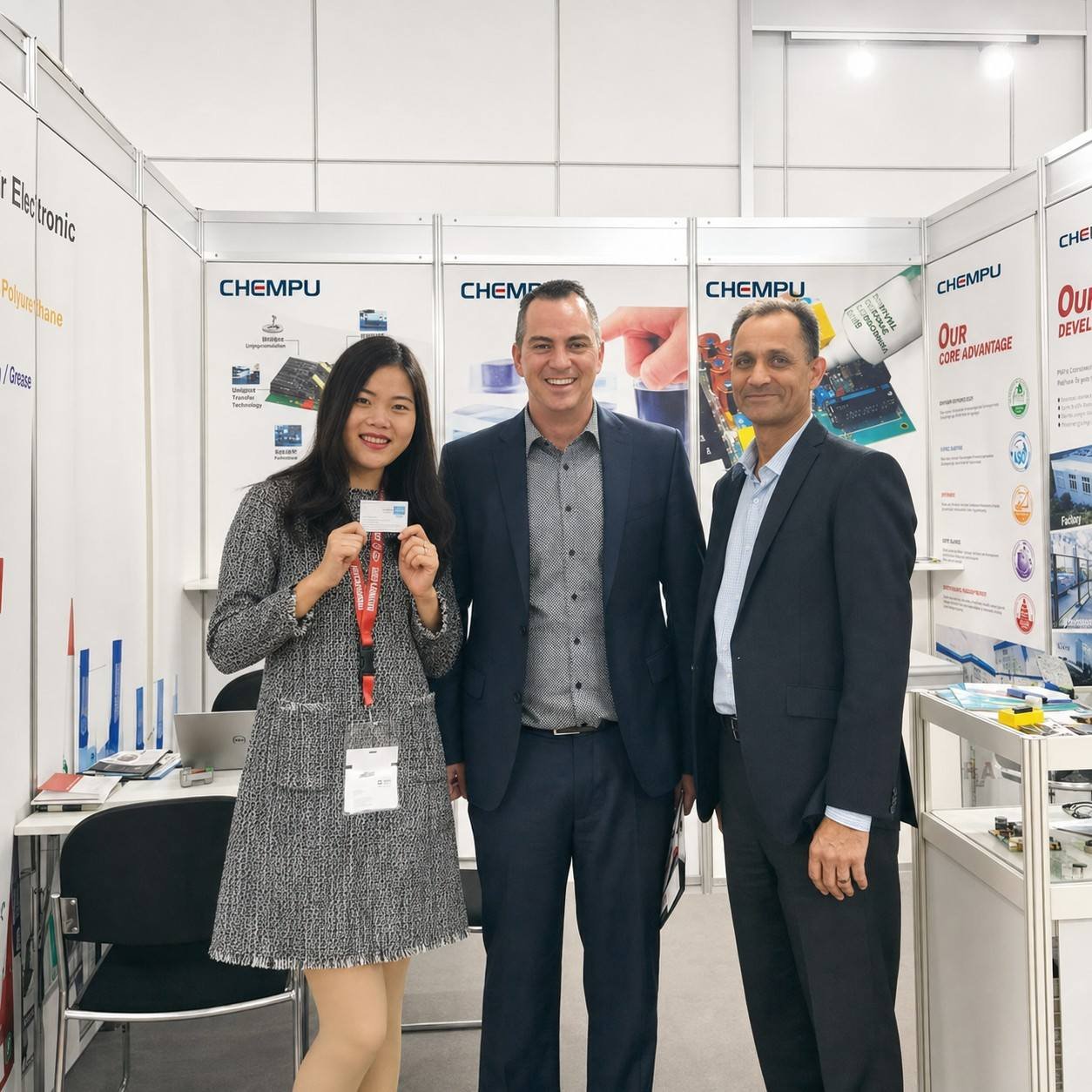 CHEMPU business card exchange trade show