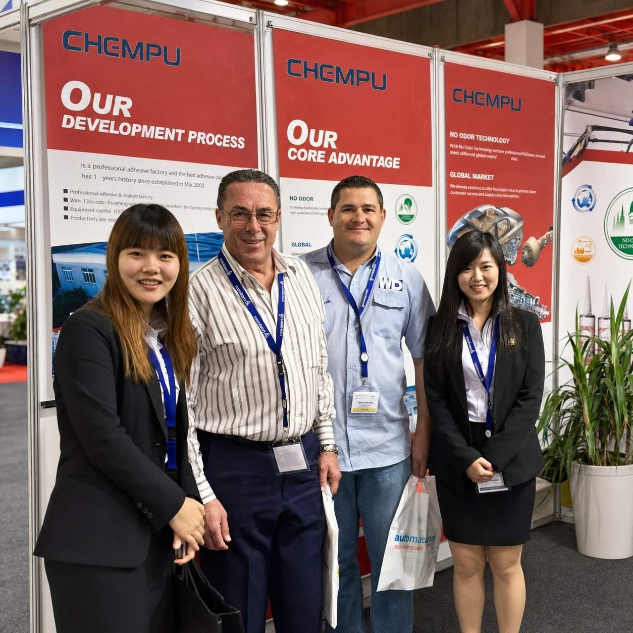 CHEMPU trade show guests