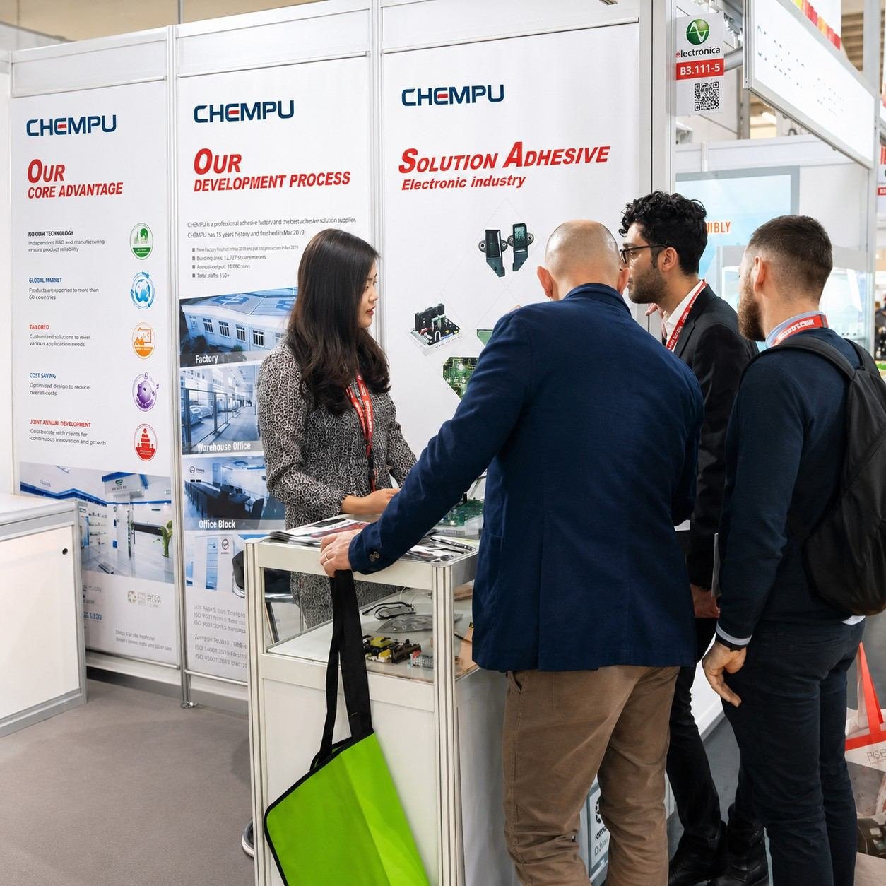 CHEMPU international customer partnership discussion for wholesale auto glass sealant