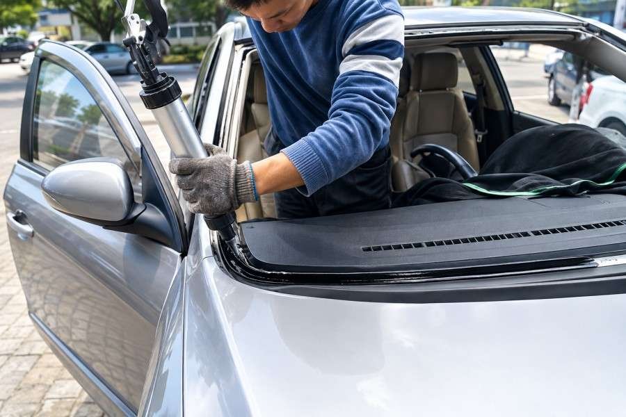 Auto glass PU adhesive primer activator application protocol