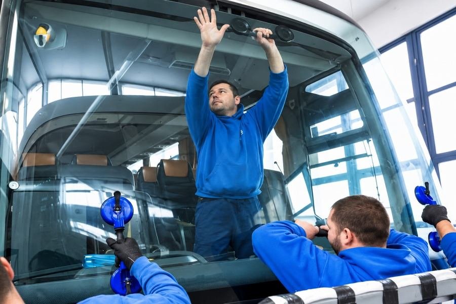 High speed rail windshield adhesive odorless