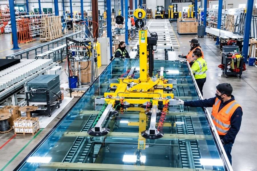 PA-1601F 4S store dealership assembly line glass bonding